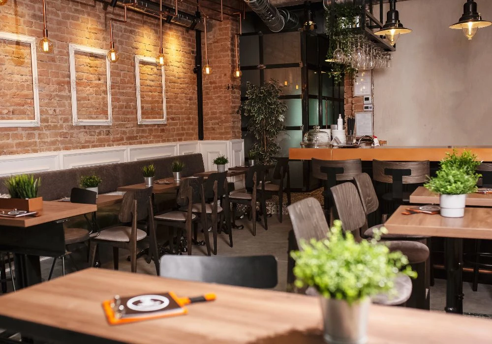 Área lounge com música ambiente